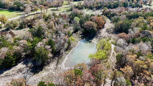 a bird view of water and mountain view