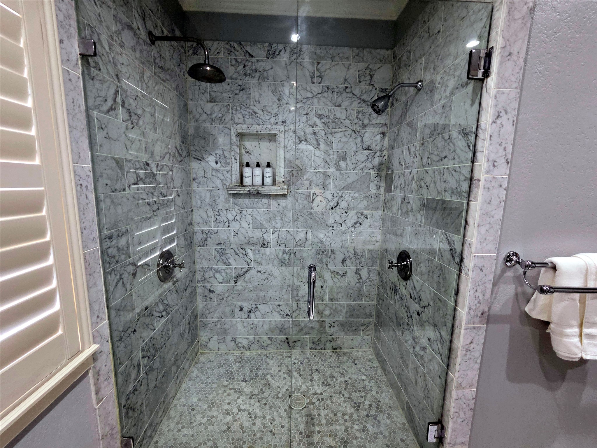 4509 Hazard Street Houston, TX 77098 - Photo 18 of 19 Stand-up primary shower with multiple showerheads