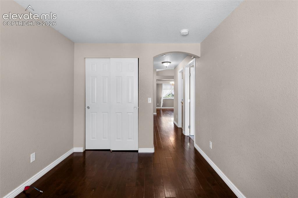 7840 Midnight Road Peyton, CO 80831 - Photo 26 of 48 This shows the closet space and opening for a future privacy door if desired