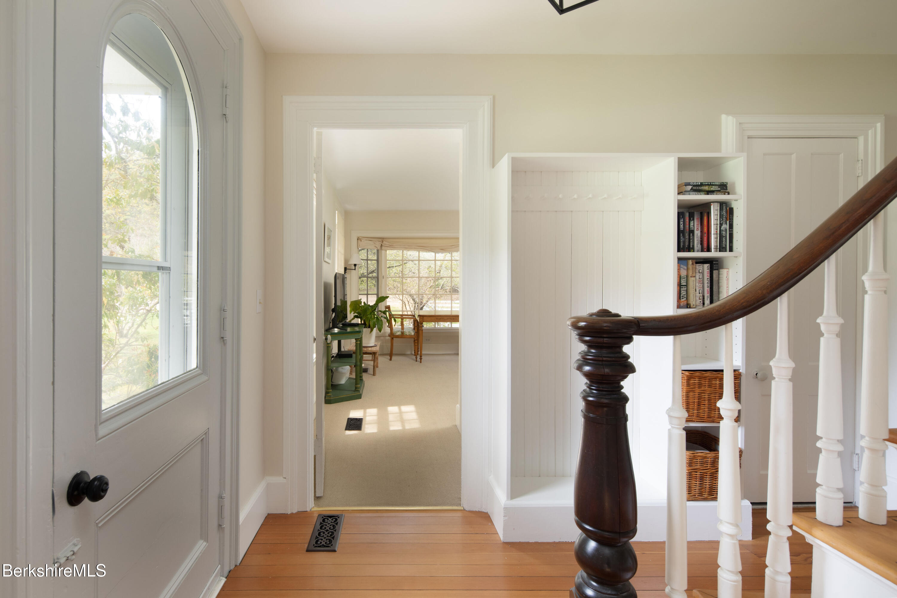 1430 Salisbury Road Sheffield, MA 01257 - Photo 12 of 29 a view of entryway with wooden floor and stairs
