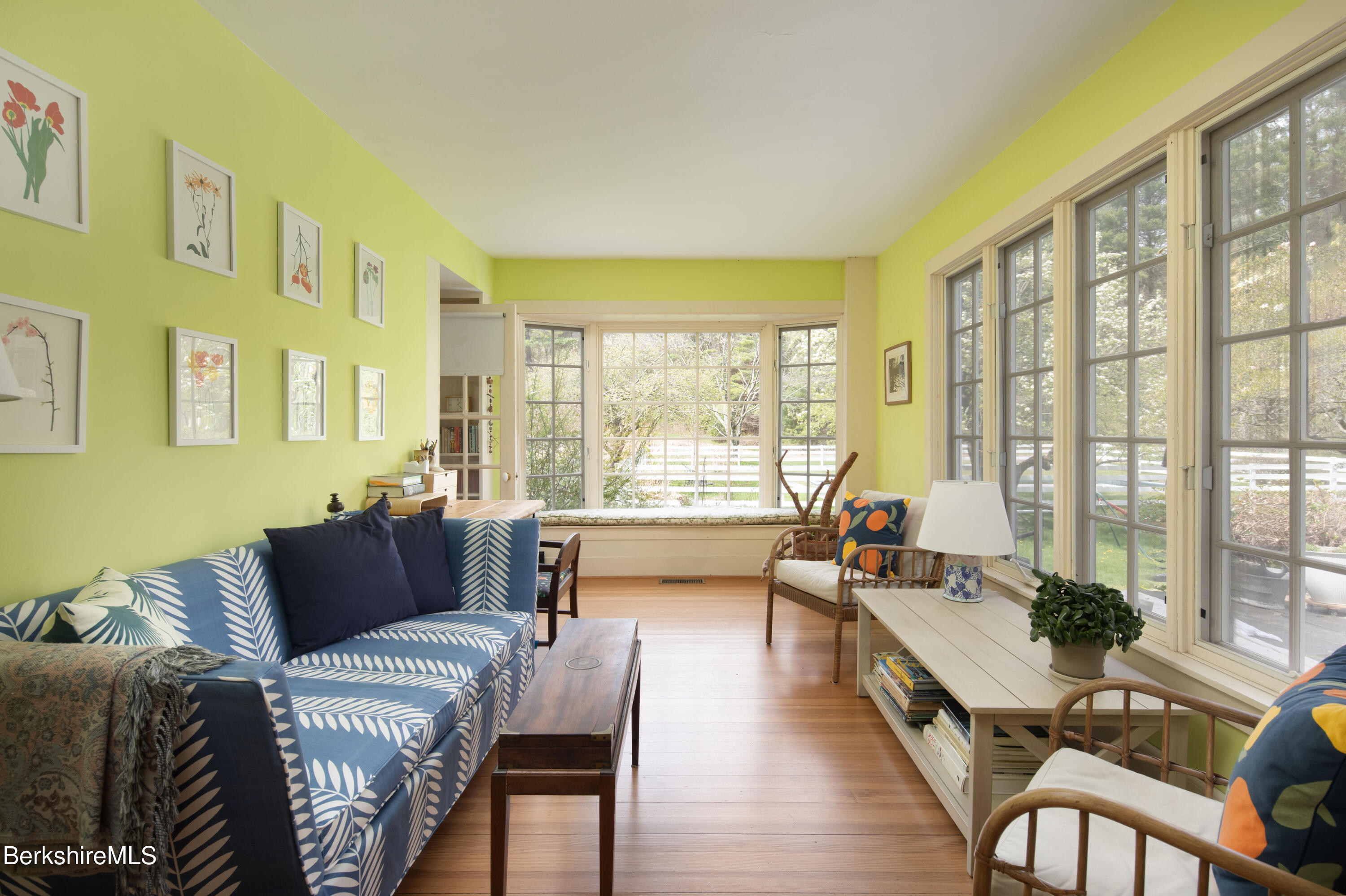 1430 Salisbury Road Sheffield, MA 01257 - Photo 14 of 29 a living room with furniture and a large window with wooden floor