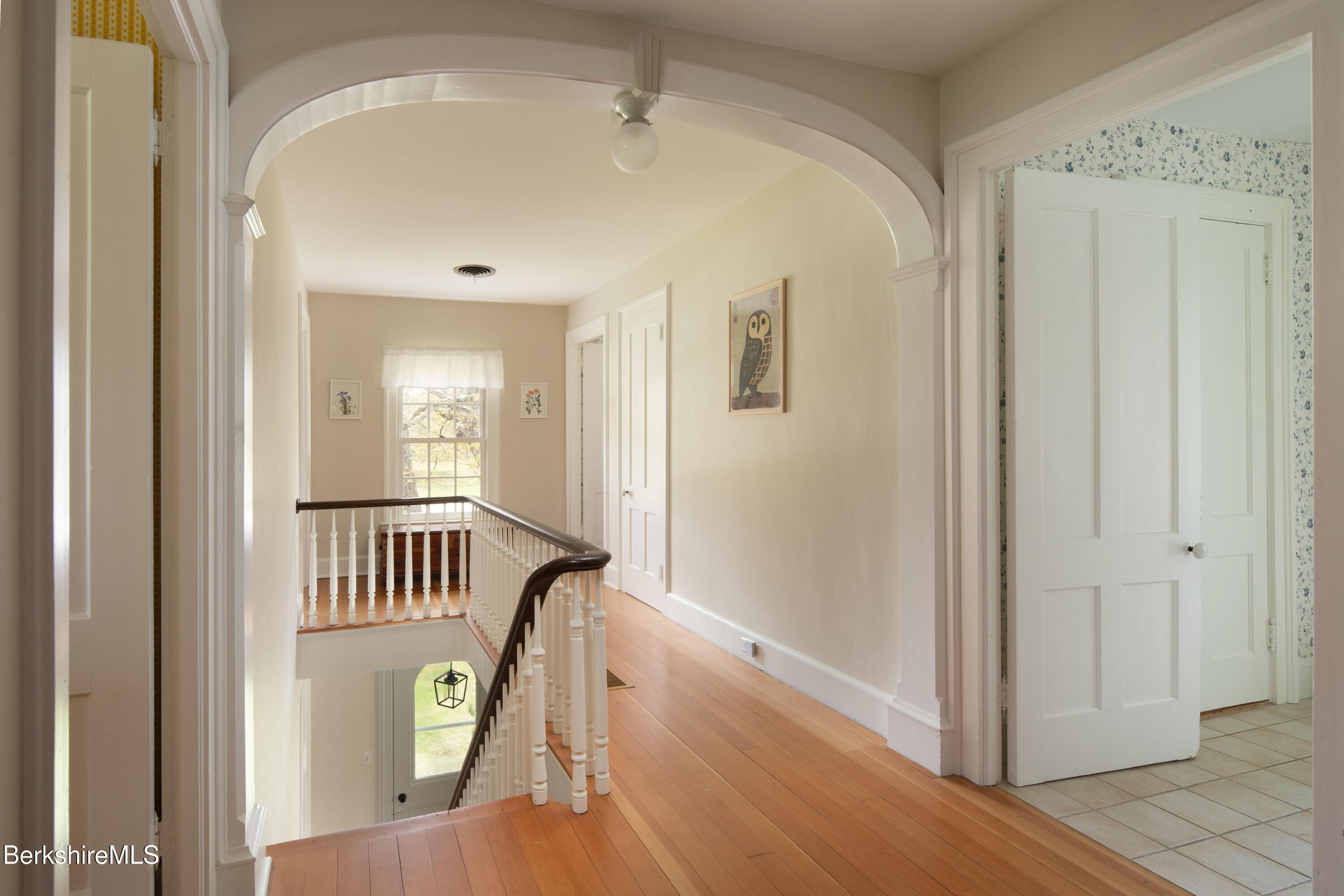 1430 Salisbury Road Sheffield, MA 01257 - Photo 16 of 29 a view of a hallway to a bedroom and wooden floor