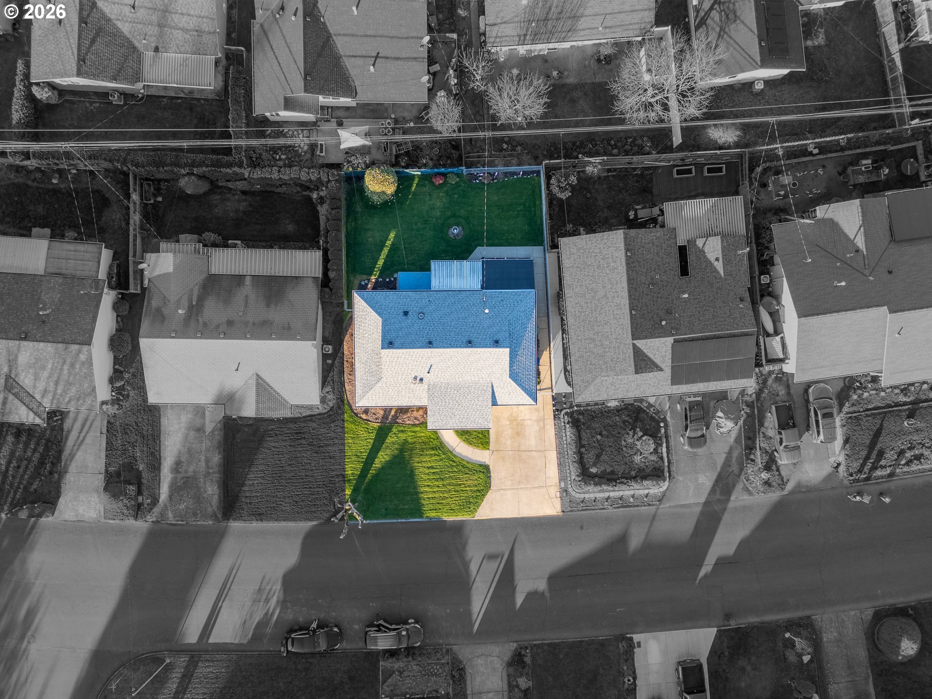 1379 Sallal Road Woodburn, OR 97071 - Photo 24 of 24 an aerial view of residential houses with outdoor space