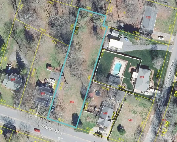 an aerial view of waterside residential houses