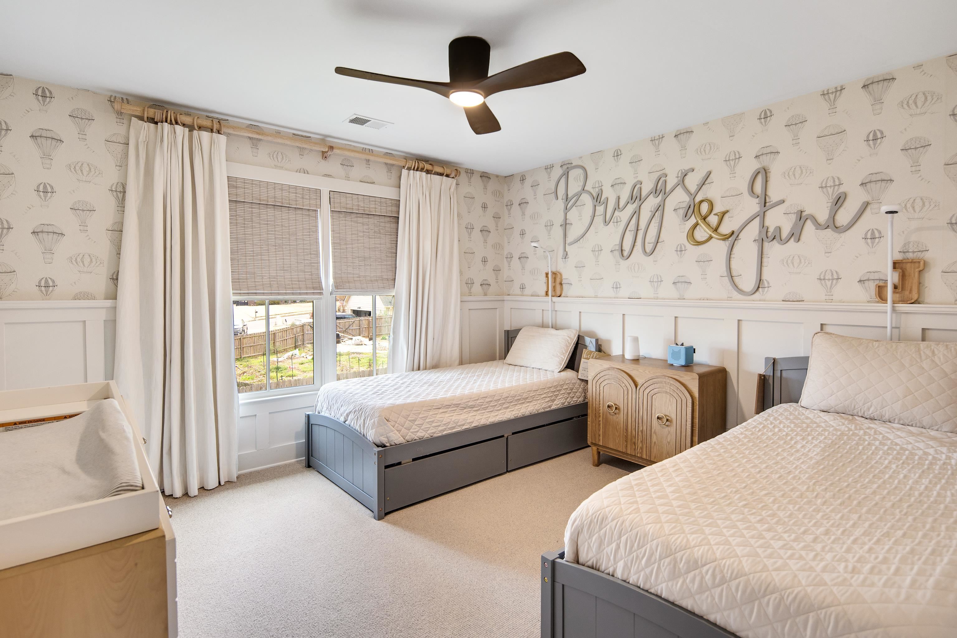 1480 Frank Road Collierville, TN 38017 - Photo 25 of 39 a bedroom with two beds and a large window