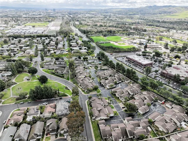 an aerial view of a city