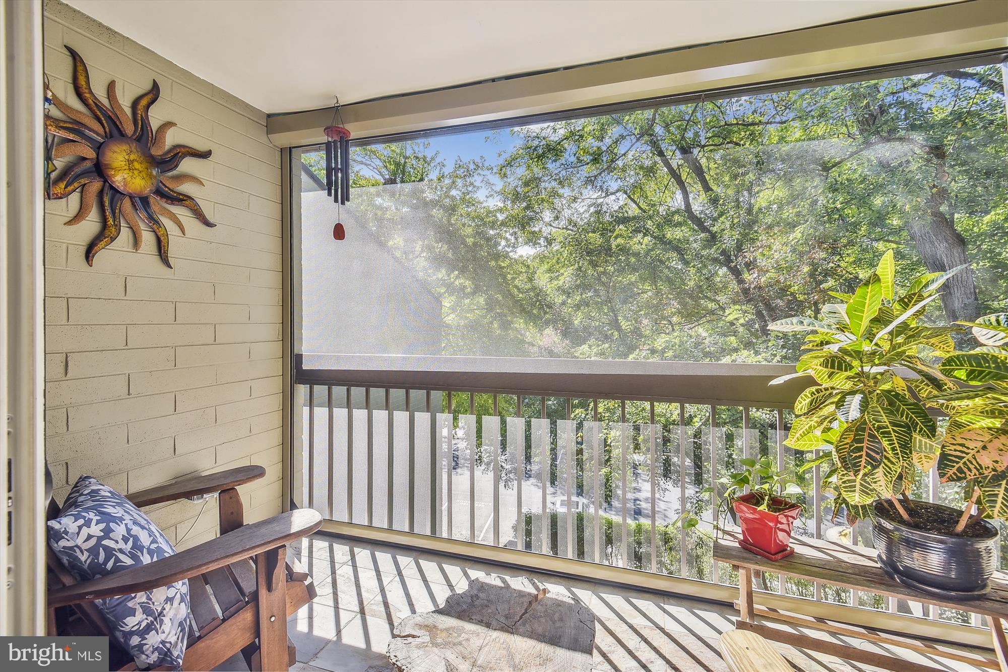 2212 Springwood Drive, Unit 205 Reston, VA 20191 - Photo 8 of 33 Beautiful Patio with Phantom Screen, Tile