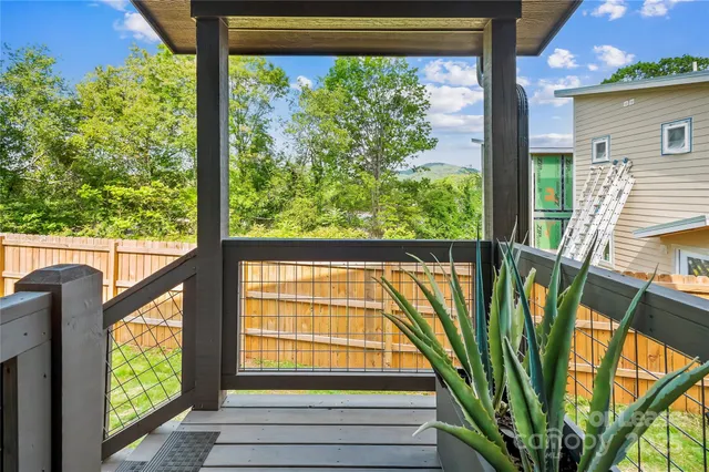 a view of a garden from a window