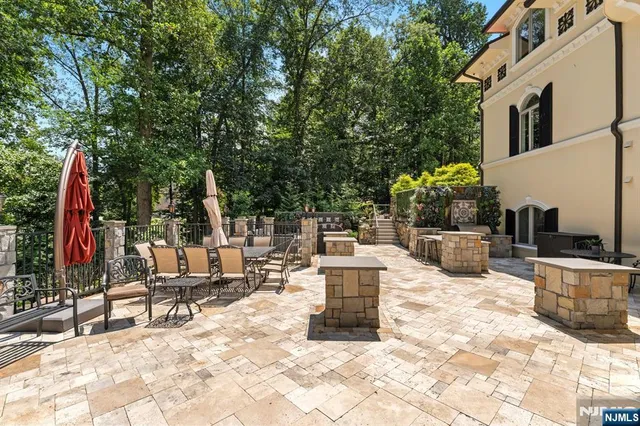 a view of a patio with a patio