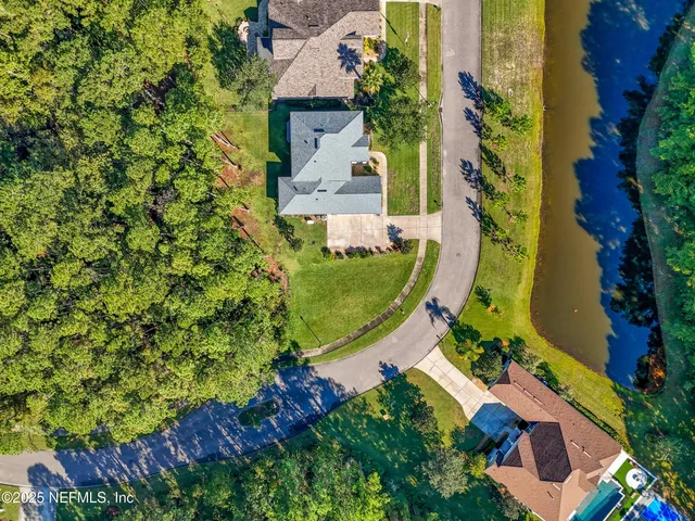 a view of a park with swings