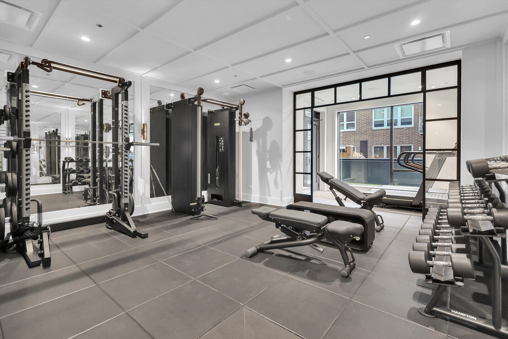 21 North May Street, Unit 501 Chicago, IL 60607 - Photo 78 of 82 a view of a room with gym equipment