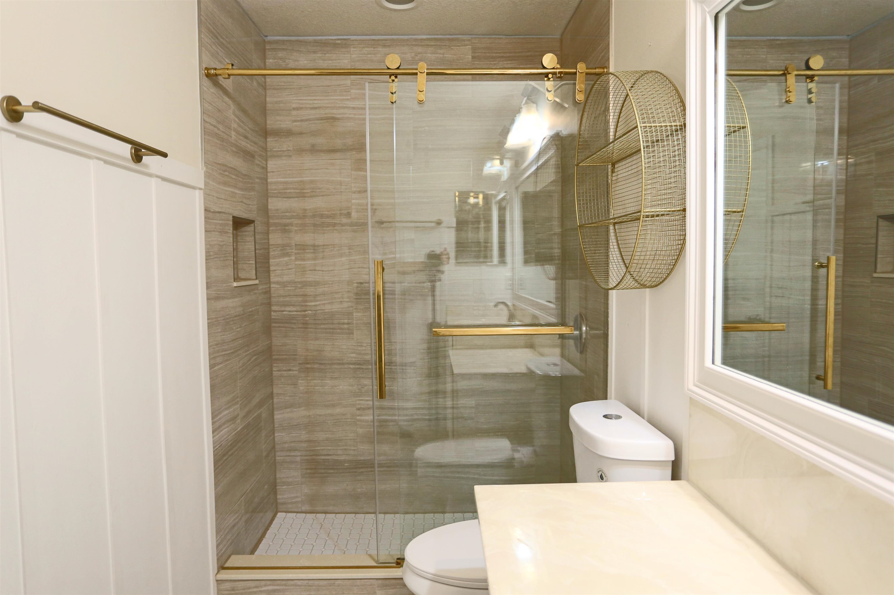 104 Crete Court St. Augustine, FL 32084 - Photo 23 of 32 a bathroom with a shower and a toilet