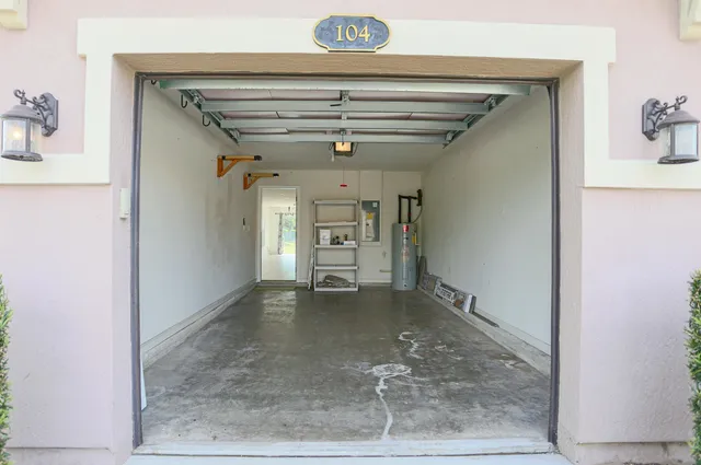 a view of a hallway with a window