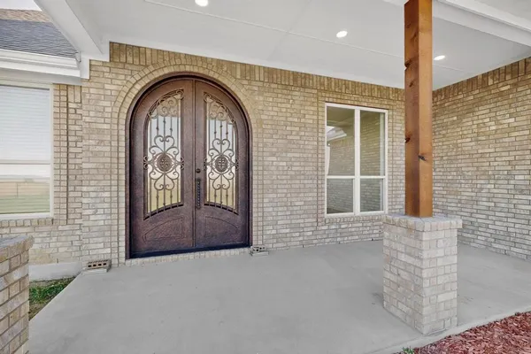 a view of front door of house