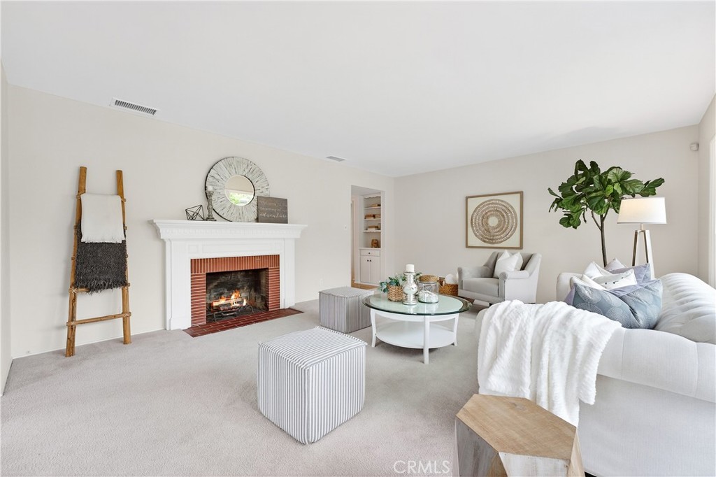 1005 West 20th Street Santa Ana, CA 92706 - Photo 4 of 28 View from dining area looking onto living room and fireplace