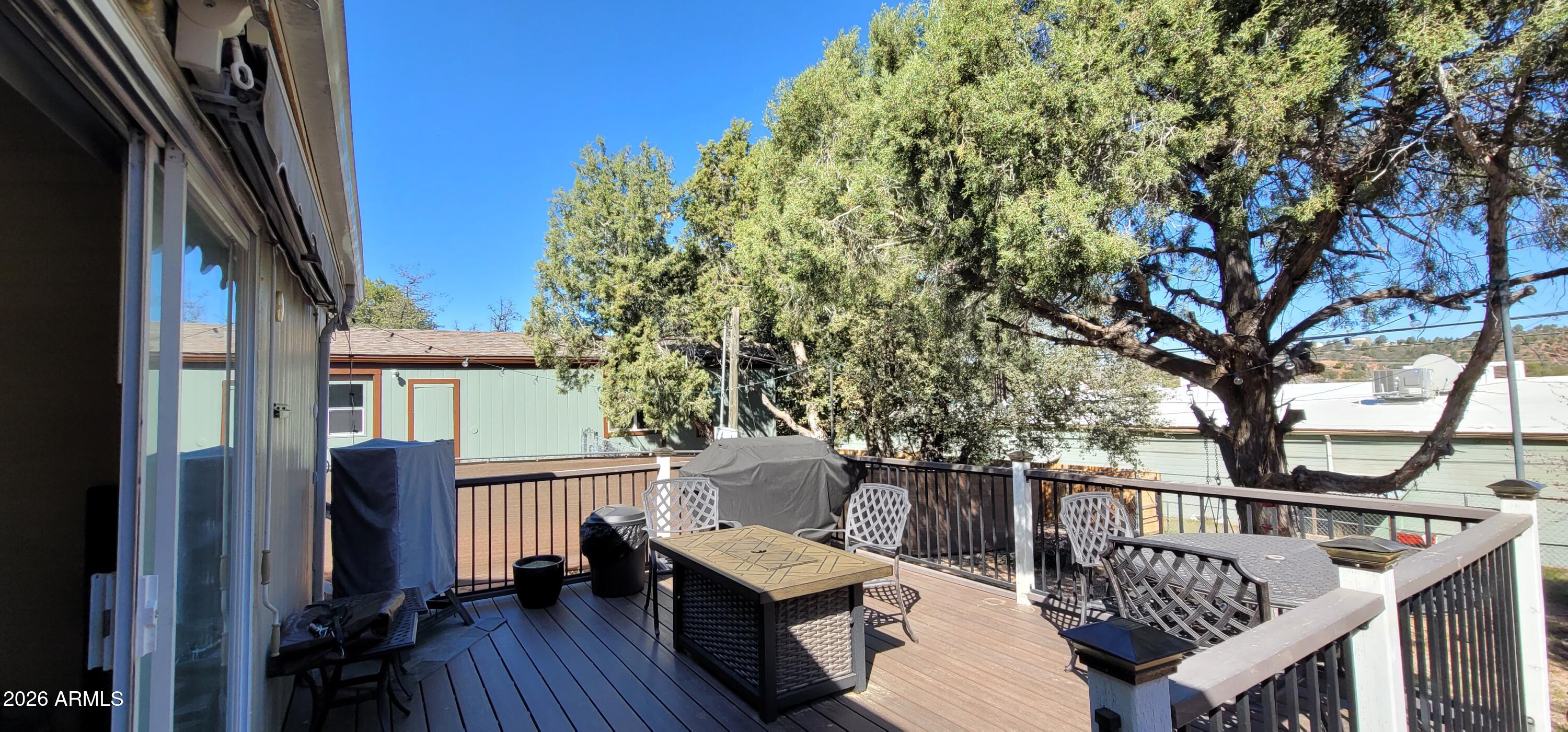 112 East Pine Street Payson, AZ 85541 - Photo 41 of 58 a view of deck with furniture and trees