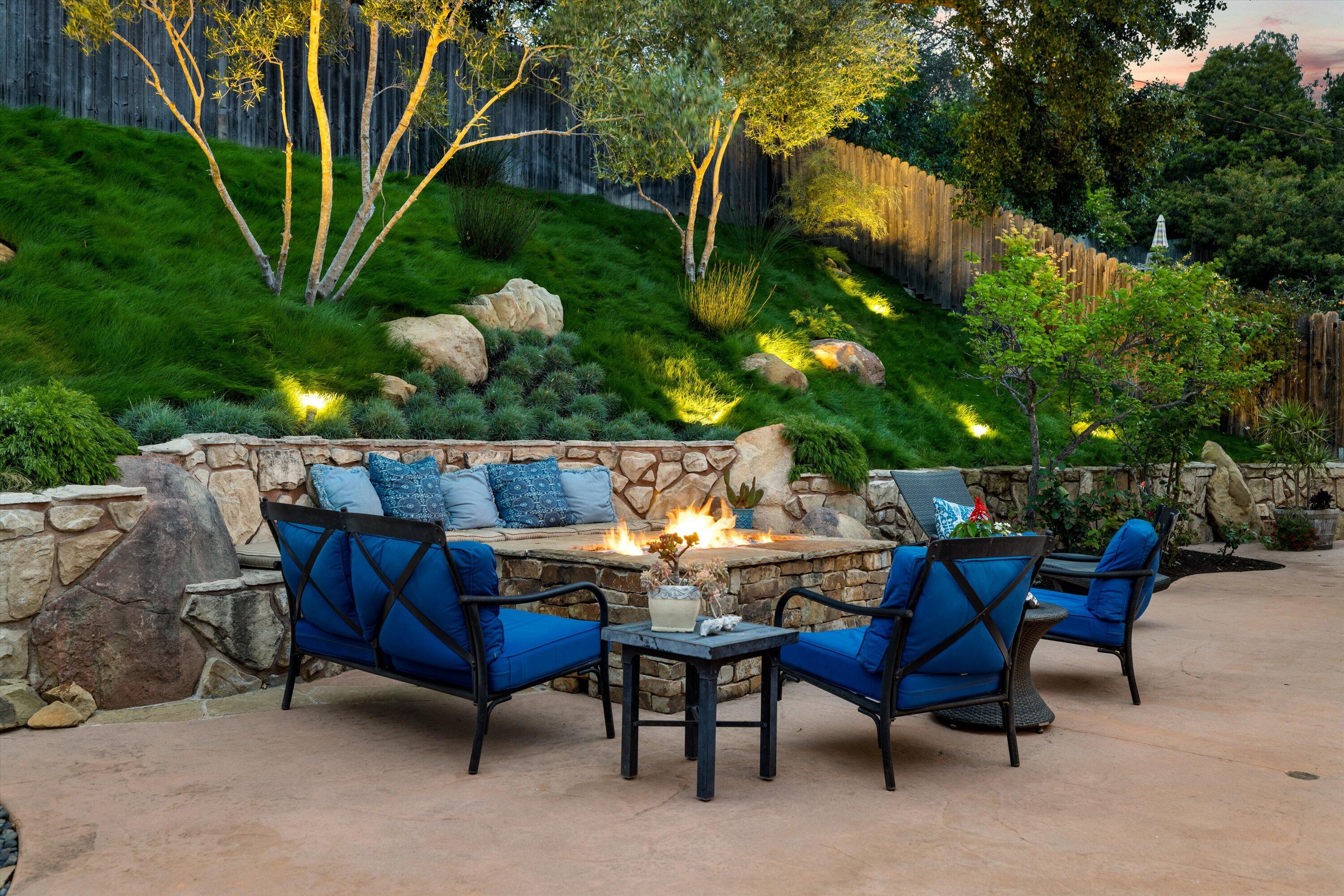 927 Randolph Road Santa Barbara, CA 93111 - Photo 22 of 25 a view of patio with table and chairs and potted plants
