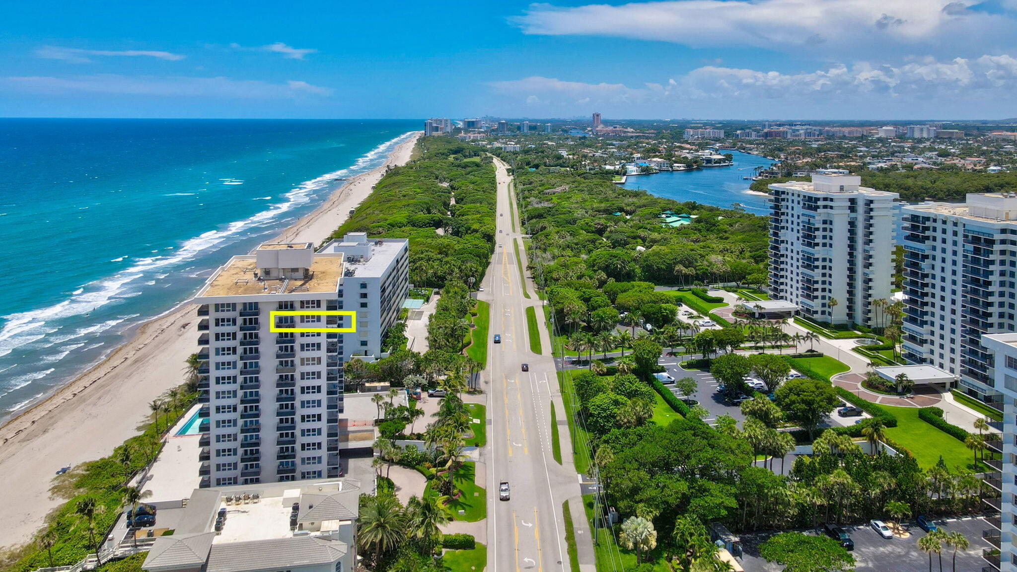 2066 North Ocean Boulevard, Unit 14NW Boca Raton, FL 33431 - Photo 2 of 39 Aerial
