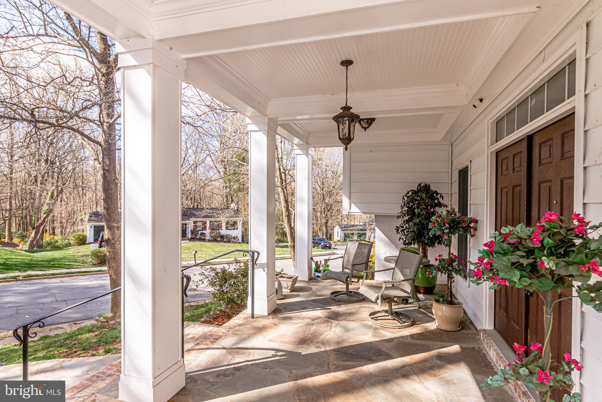 Inviting front porch
