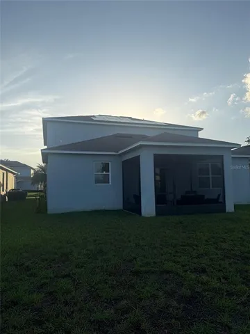 a house view with a garden space