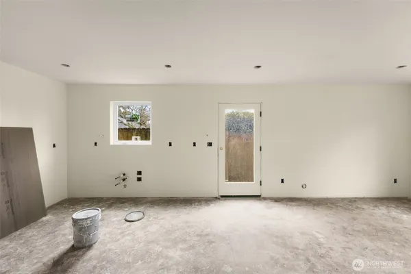 a view of an empty room