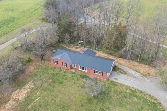 a view of a yard in front of a house with plants