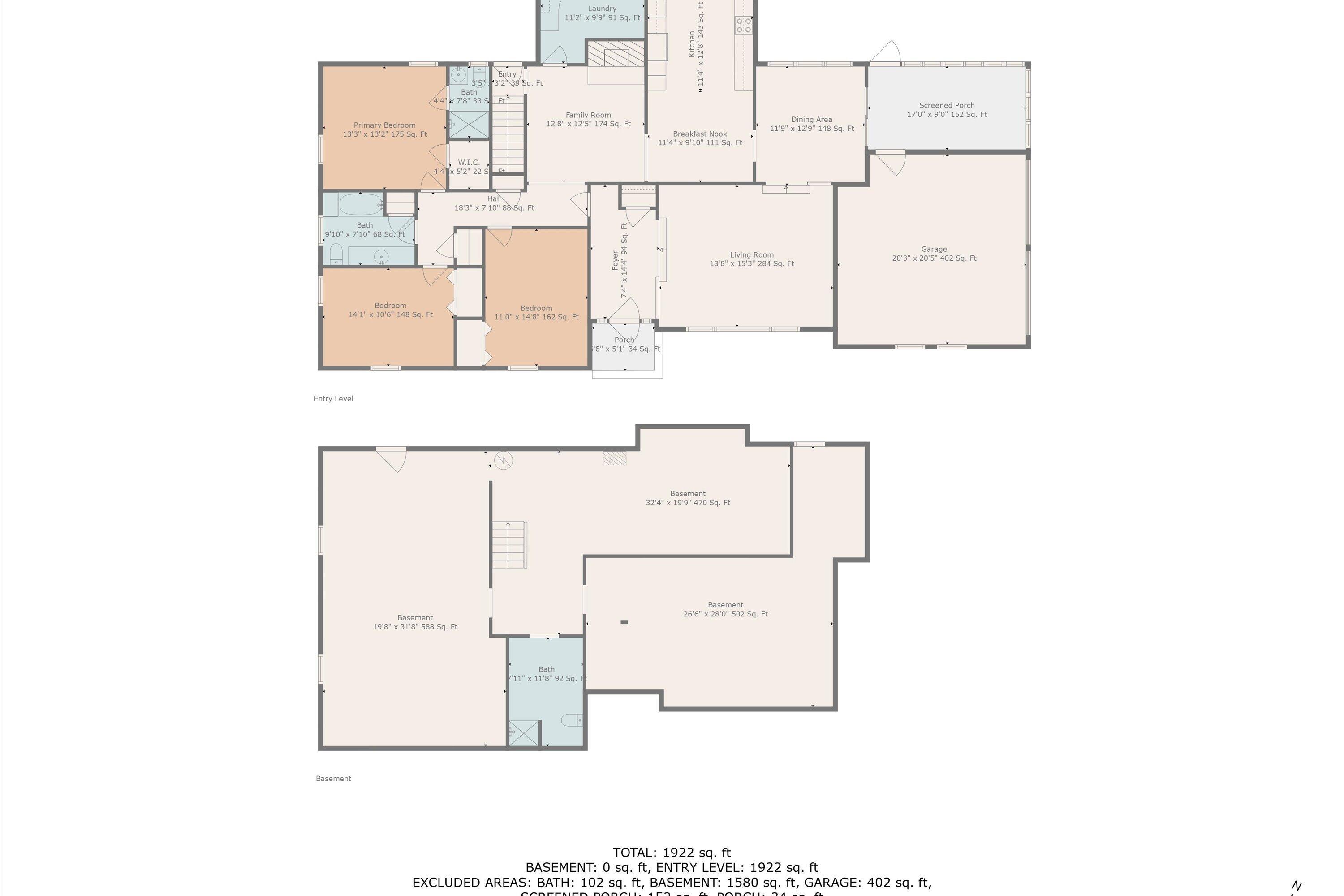 90 Campbellwood Road Boones Mill, VA 24065 - Photo 35 of 38 a picture of a floor plan