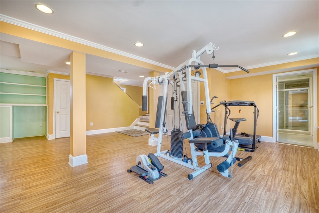 173 Overlook Road Arlington, MA 02474 - Photo 24 of 42 a view of a room with gym equipment