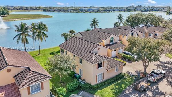 14817 Balgowan Road, Unit 2015 Miami Lakes, FL 33016 - Photo 31 of 39 an aerial view of a house with outdoor space and lake view
