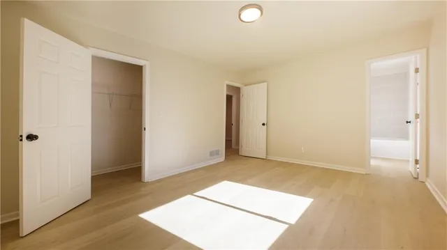 a view of an empty room