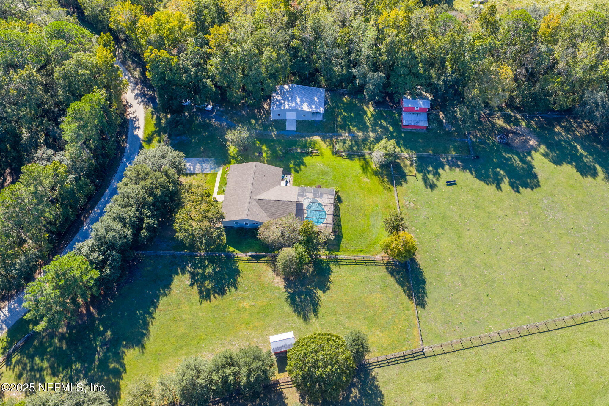 4299 Hawk Haven Road Middleburg, FL 32068 - Photo 3 of 100 Aerial View of Home and Main Structures