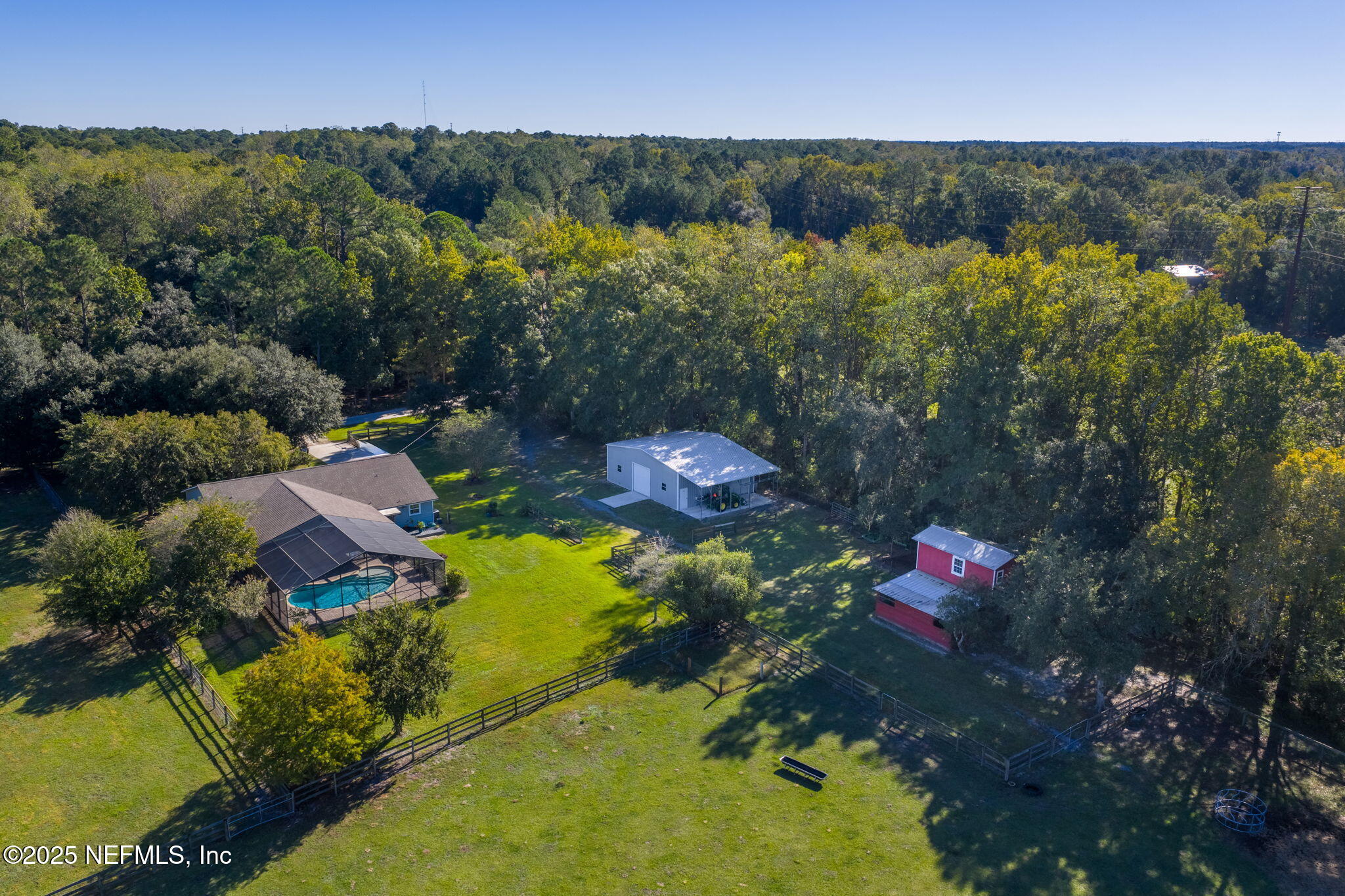 4299 Hawk Haven Road Middleburg, FL 32068 - Photo 81 of 100 Aerial view of main structures