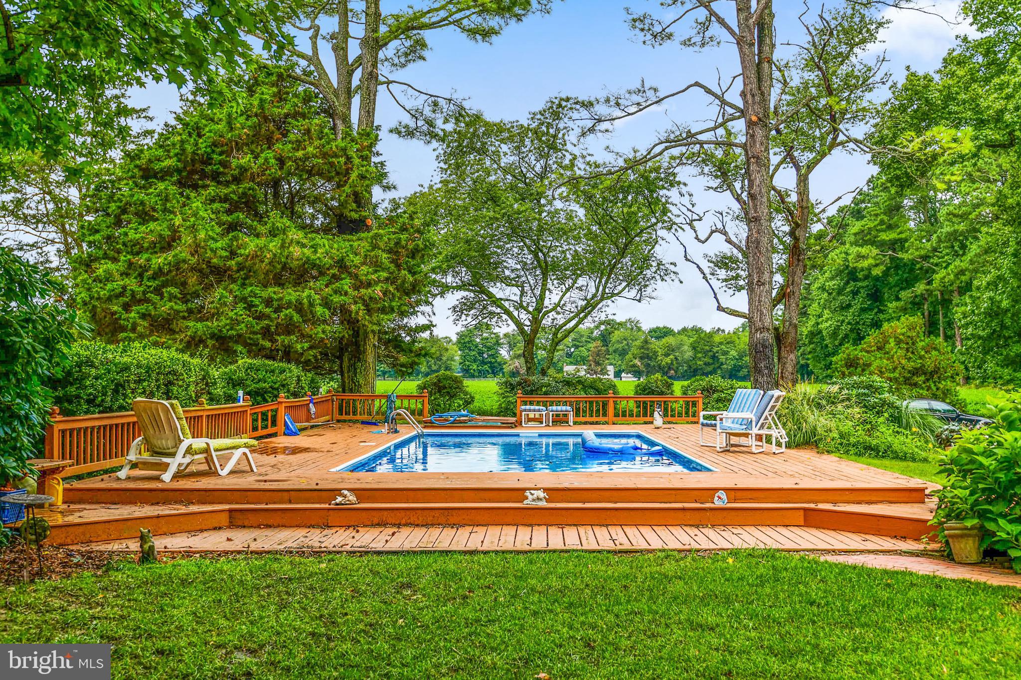 29622 Polks Road Princess Anne, MD 21853 - Photo 4 of 46 POOL WITH DECKING AND BRICK WALKWAY