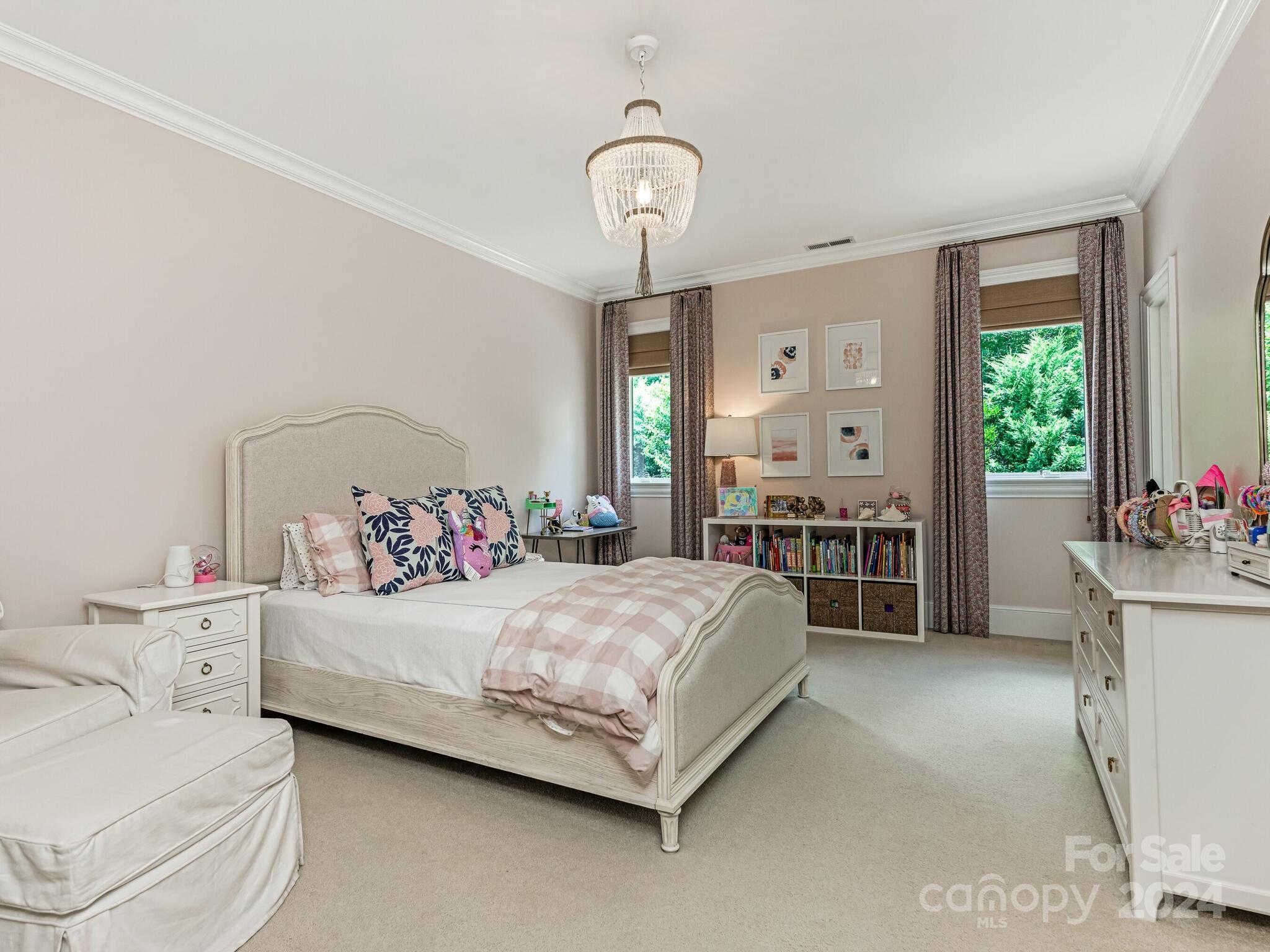 330 South Canterbury Road Charlotte, NC 28211 - Photo 33 of 41 a bedroom with bed and window