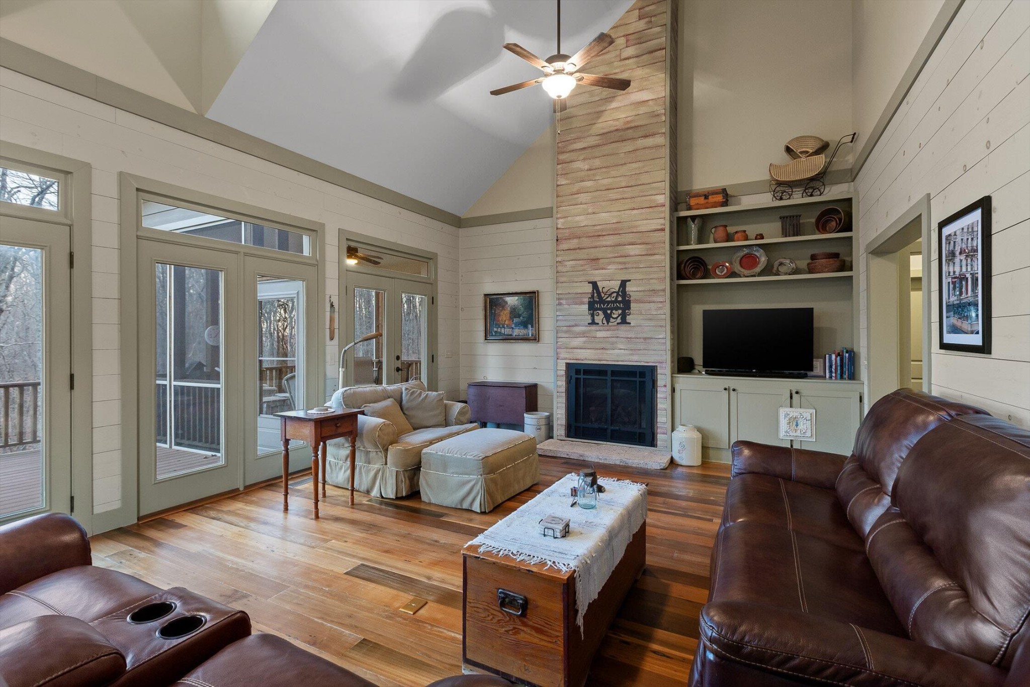 116 Twilight Trail Dunlap, TN 37327 - Photo 20 of 80 a living room with furniture flat screen tv and a fireplace