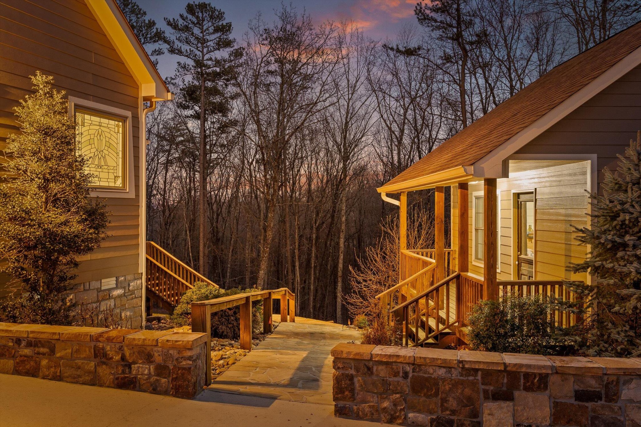 116 Twilight Trail Dunlap, TN 37327 - Photo 65 of 80 a view of a house with a large tree and wooden fence