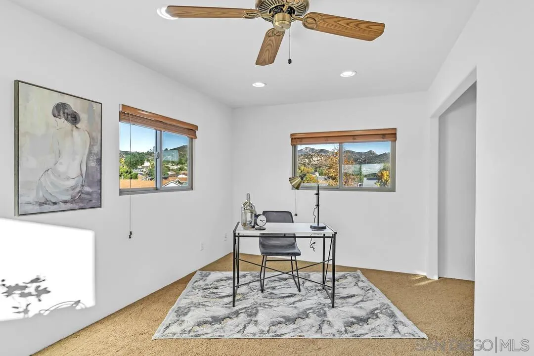 13419 Sebago Avenue Poway, CA 92064 - Photo 32 of 49 workspace with wooden floor and window