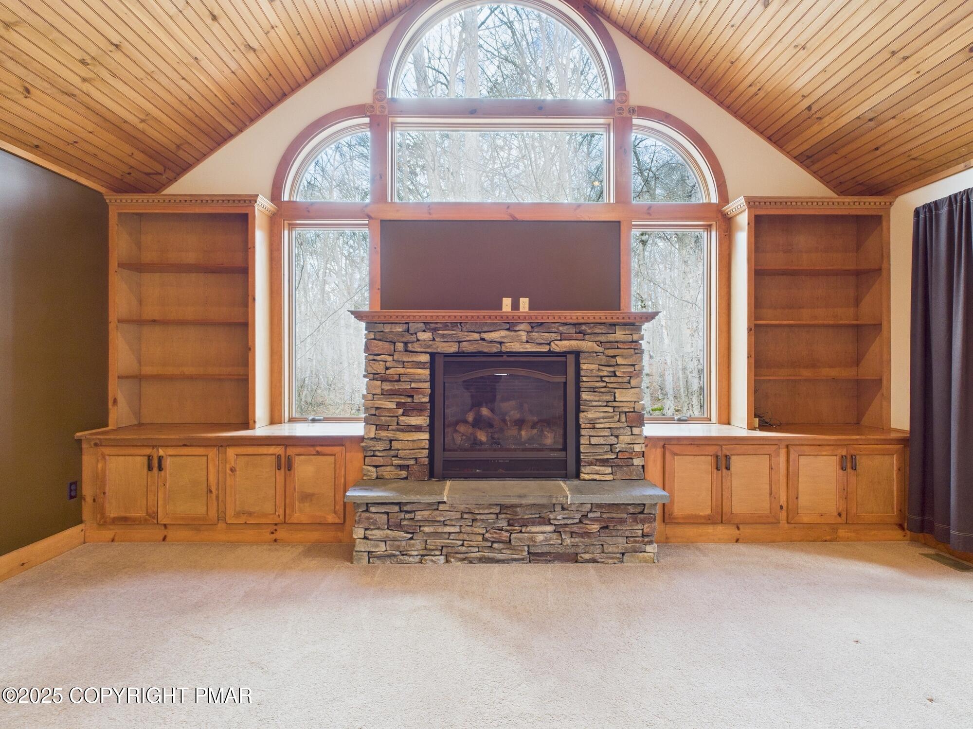 1286 Blackberry Road Pocono Lake, PA 18347 - Photo 15 of 52 FIREPLACE/BEAUTIFUL WINDOWS