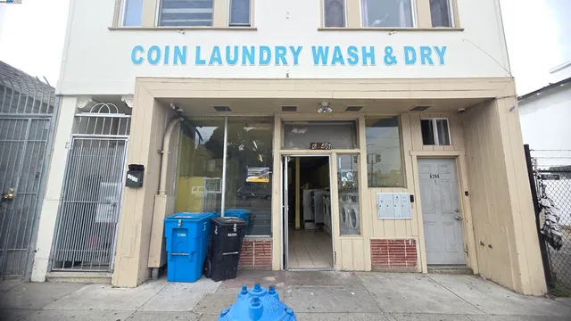 a view of a black door