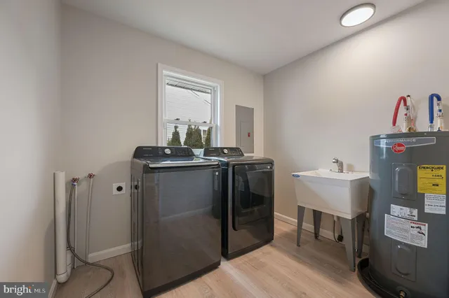 a room with storage and utility