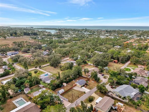 an aerial view of a city