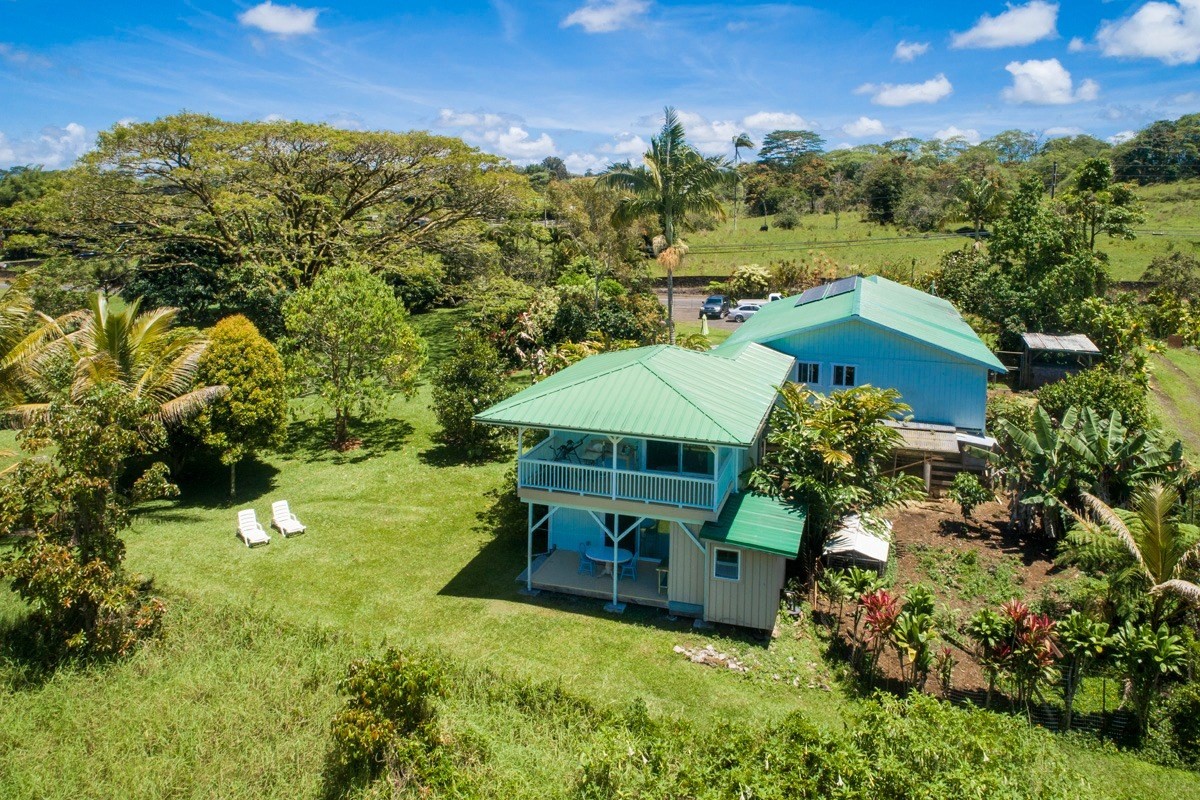 20 Hoaka Road Hilo, HI 96720 - Photo 26 of 30 an aerial view of a house with yard swimming pool and outdoor seating