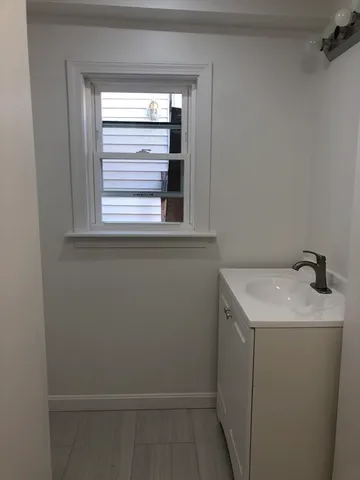 a utility room with a window