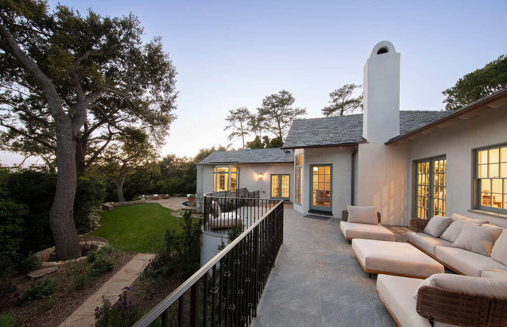 1839 East Mountain Drive Montecito, CA 93108 - Photo 23 of 24 a front view of a house with garden