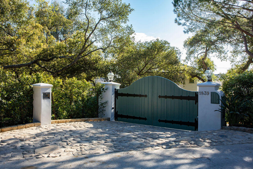 1839 East Mountain Drive Montecito, CA 93108 - Photo 3 of 24 a view of a barn in the middle of a yard