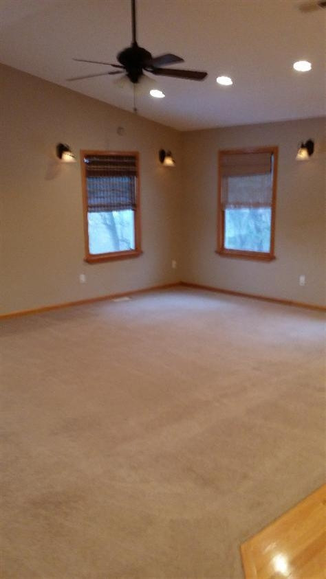 75 South Smoke Road Kouts, IN 46347 - Photo 10 of 10 an empty room with windows and fireplace