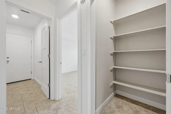 a view of an empty room
