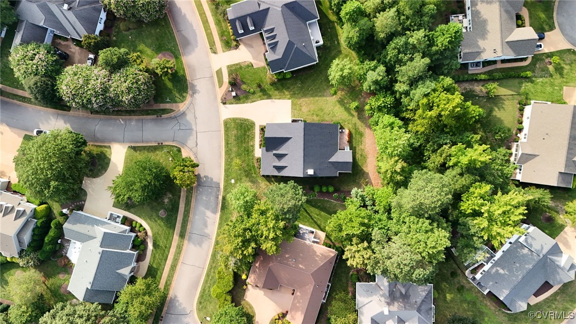 112 Nottinghamshire Williamsburg, VA 23188 - Photo 41 of 50 an aerial view of a house with garden space and street view