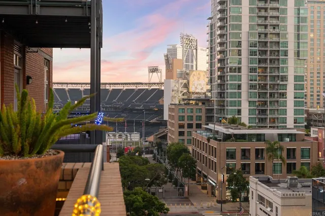 a view of a terrace with sitting area