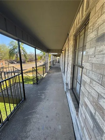 a view of a balcony